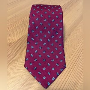 VTG Bert Pulitzer Jordan Marsh Silk Tie Paisley Made In USA Collectors Edition